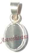 Cats Eye (10 Caret) in Silver Pendant 