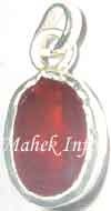 Gomed in Silver Pendant (6 Caret)