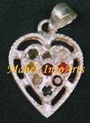 Navratan Pendant (Heart)