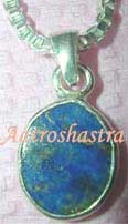 Lapis Lazuli Pendant With Chain(6 Carets App.)   