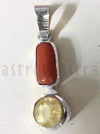 Yellow Sapphire & Red Coral for Diabetes
(5ct. ap