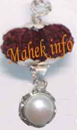 Gaurishanker Rudraksh with Pearl