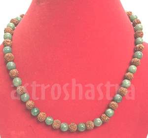 Rud. and Emerald Beads 