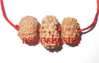 Durga Pendant (Indonesian Beads) in Red Thread