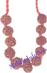 Ganesh Pendant (Nepal Beads) in Red Thread
