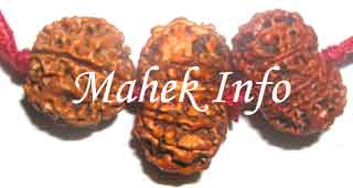 Trishakti Pendant (Nepal Beads) in Red Thread