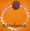 Fourteen mukhi rudraksha in crystal bracelet,Indon